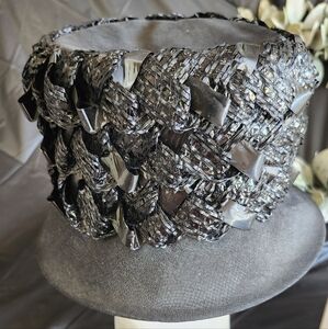 Vintage Black Textured Hat